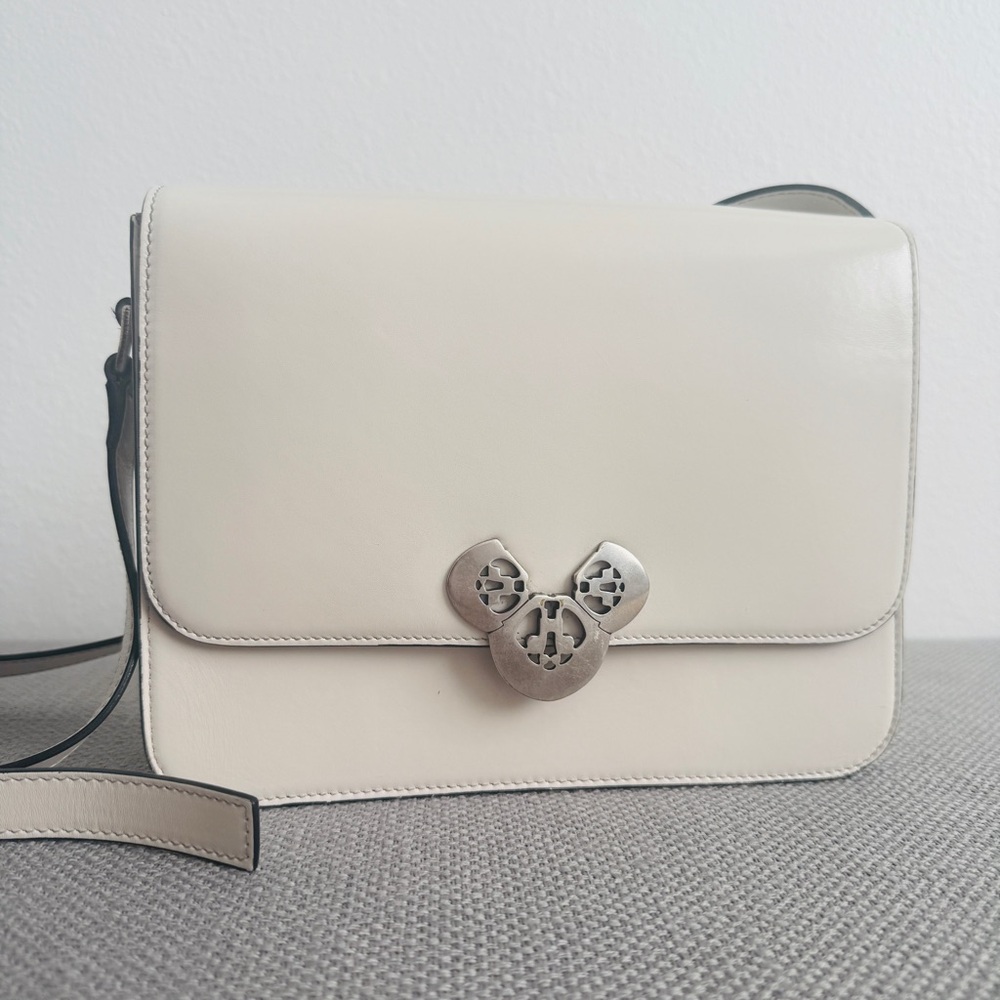 Isabel Marant Etoile Elda leather‎ shoulder bag in off white